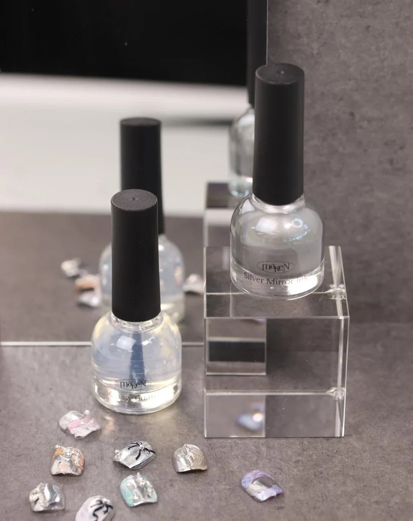 Tinta de espejo plateada + kit de protección brillante - MakeN